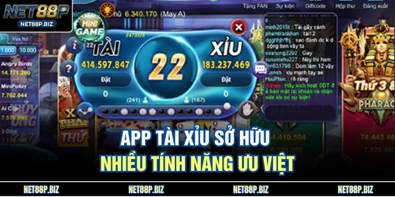 App Tài Xỉu sở hữu nhiều tính năng ưu việt