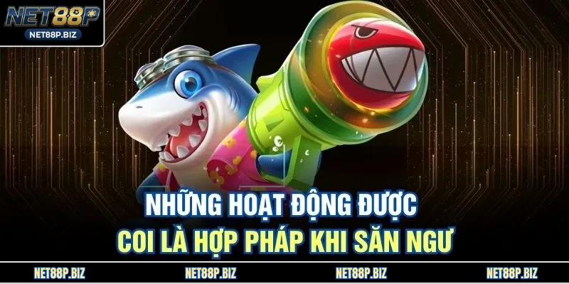 Những hoạt động được coi là hợp pháp khi săn ngư
